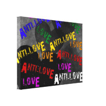 Love and Anti-Love Gallery Wrap Canvas