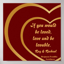 Love And Be Loved,  Poster _ Customise