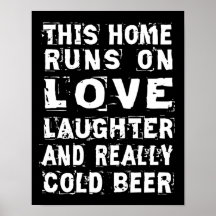 Love and Cold Beer Poster