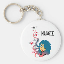 Love and death in equal measures key chain