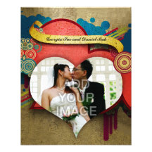 Love and Heart Frame Photo Enlargement