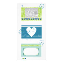 Love and Hearts Customized Photo Card