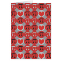 Love and Hearts Pi Card