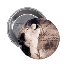 love and Hope Siberian husky Pins