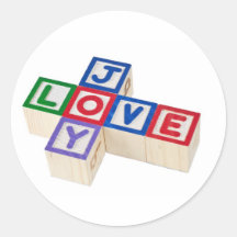 Love and joy stickers