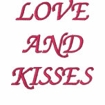 LOVE AND KISSES EMBROIDERED SHIRT