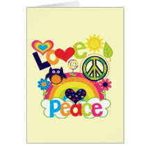 Love and Peace Baby Cards