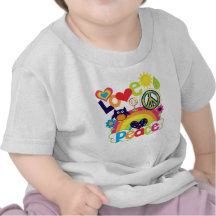 Love and Peace Baby Shirts
