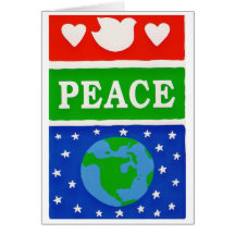 "Love and Peace on Earth" Christmas Greeting Card
