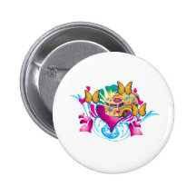 Love And Peace Pinback Button