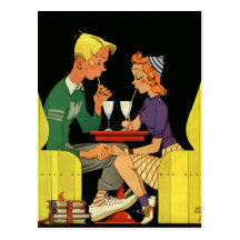 Love and Romance, Vintage Save the Date! Post Card