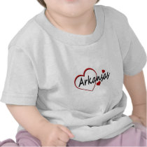 Love Arkansas Heart Infants T-shirt