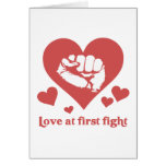 Love at First Fight Valentine's Day Funny Greeting Cards