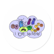 Love Bacteria Stickers