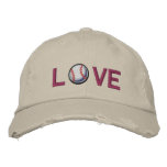 Love Baseball Embroidered Baseball Cap