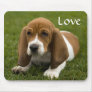 Love Basset Hound Puppy Mousepad