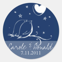 Love Bids Wedding Seal Stickers