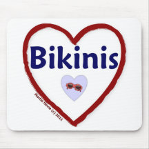 Love Bikinis Mouse Pads