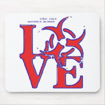 "love BIOhazard" Mouse Mats