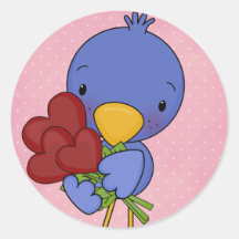 Love Bird Valentine Stickers