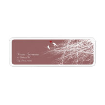 Love Birds 2, wedding return address labels