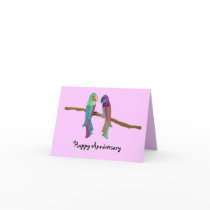 Love Birds Anniversary Card