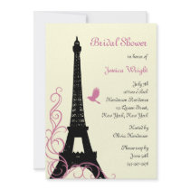 Love Birds Bridal Shower (off white) Custom Announcements