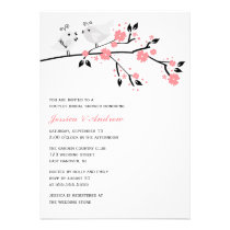 Love Birds Bridal Shower {pink} invitations