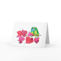 Love Birds, "Congratulations" Card
