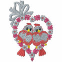 Love Birds embroidered shirts