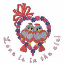 Love Birds embroidered shirts