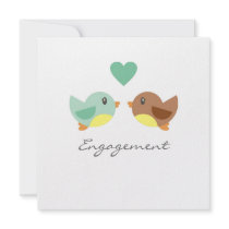 Love Birds Engagement Invitation Announcement
