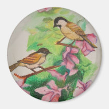 love birds fridge magnet