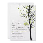 Love Birds in Polka Dot Tree Personalized Invitation