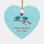 Love Birds Love Nest Door Hanger Ornament