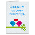 Love birds marriage card