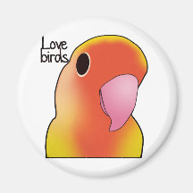 Love Birds Refrigerator Magnet