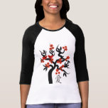 Love Birds Sakura cherry tree Chinese love symbol Tee Shirt