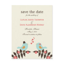 Love Birds Save The Date Card Post Cards