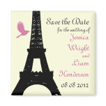 Love Birds Save the Date (off white) Refrigerator Magnet