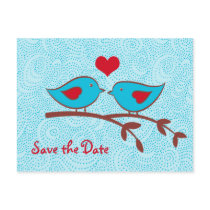Love Birds Save the Date Postcard postcards