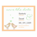 Love Birds Save the Date Postcard