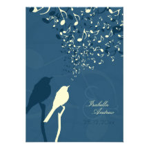 Love Birds Song Wedding Invitation