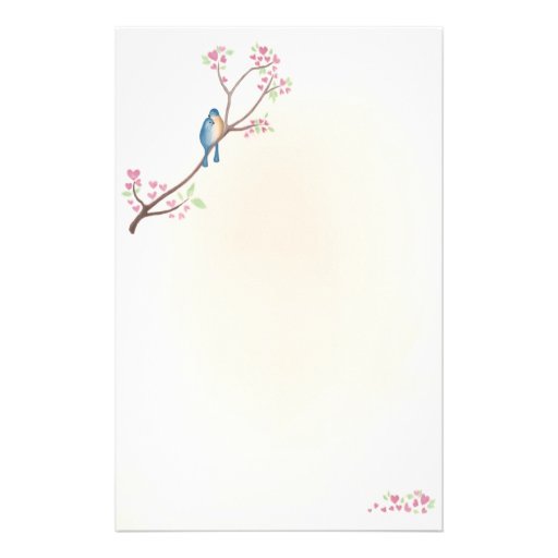 Love Birds Stationary Custom Stationery