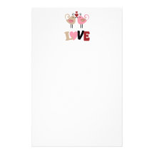 Love Birds Stationery Paper