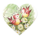 Love Birds Heart Sticker