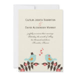 Love Birds Wedding Announcement invitations