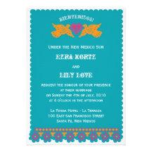 Love Birds Wedding Invitation - Aqua