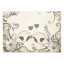 Love Birds (with custom template) Business Card Templates