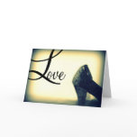 Love Black and White Greeting Card